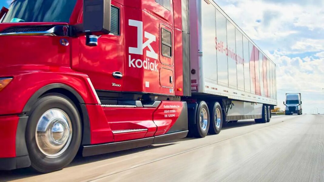 Kodiak autonomous truck system ties top safety score with human fleets